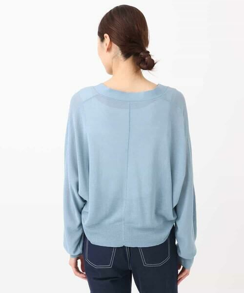 MK MICHEL KLEIN / エムケーミッシェルクラン カーディガン・ボレロ | ドルマンスリーブシアーカーディガン/洗える | 詳細19