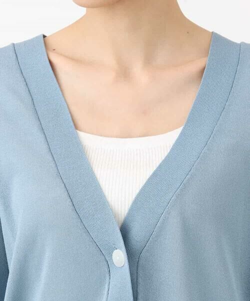 MK MICHEL KLEIN / エムケーミッシェルクラン カーディガン・ボレロ | ドルマンスリーブシアーカーディガン/洗える | 詳細20