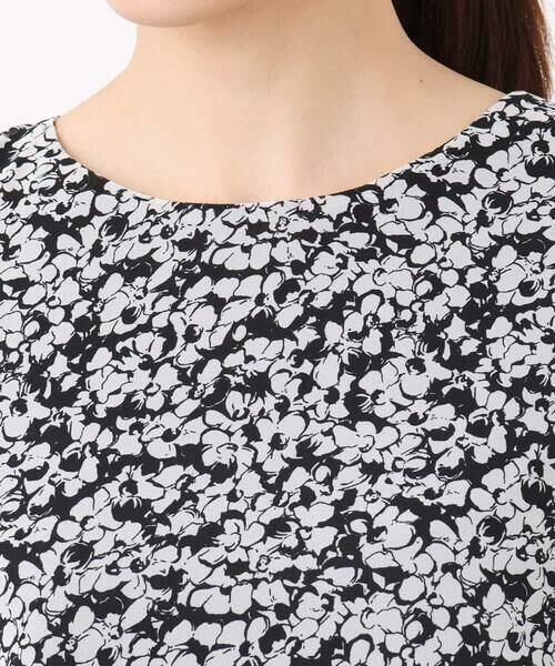 MK MICHEL KLEIN / エムケーミッシェルクラン シャツ・ブラウス | 小花柄タックスリーブシフォンブラウス/洗える | 詳細14