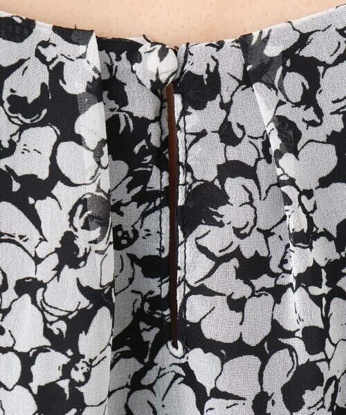 MK MICHEL KLEIN / エムケーミッシェルクラン シャツ・ブラウス | 小花柄タックスリーブシフォンブラウス/洗える | 詳細15