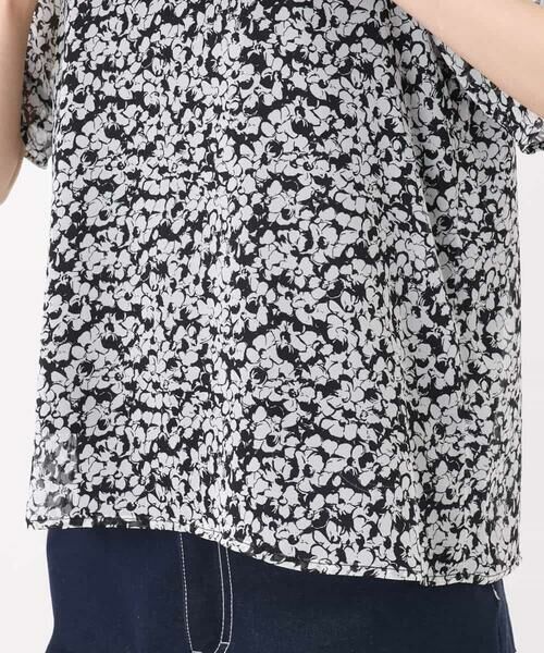 MK MICHEL KLEIN / エムケーミッシェルクラン シャツ・ブラウス | 小花柄タックスリーブシフォンブラウス/洗える | 詳細17