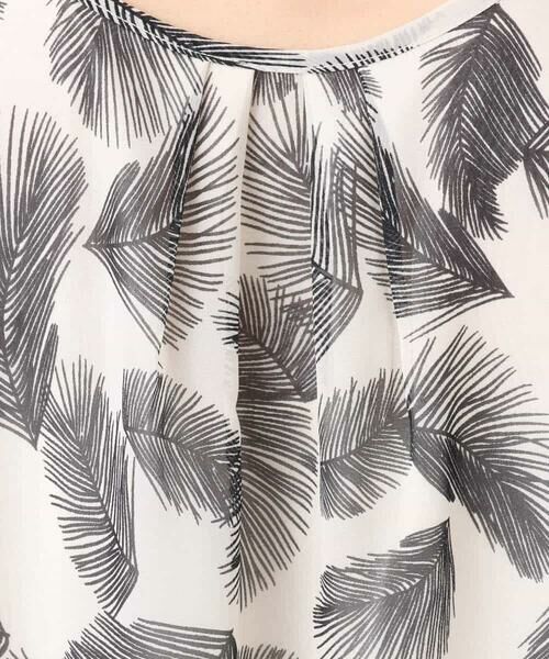 MK MICHEL KLEIN / エムケーミッシェルクラン シャツ・ブラウス | リーフ柄シフォンブラウス/洗える | 詳細21