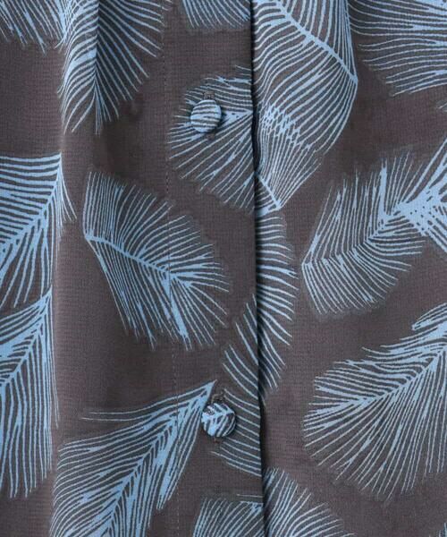 MK MICHEL KLEIN / エムケーミッシェルクラン シャツ・ブラウス | リーフ柄シフォンブラウス/洗える | 詳細26