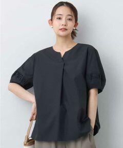 MK MICHEL KLEIN / エムケーミッシェルクラン シャツ・ブラウス | キーネックブラウス/UVカット/接触冷感/洗える