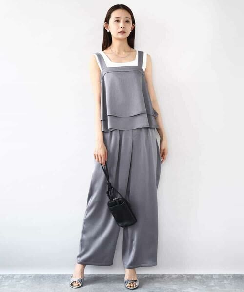 MK MICHEL KLEIN / エムケーミッシェルクラン シャツ・ブラウス | ティアードキャミビスチェ/洗える | 詳細11