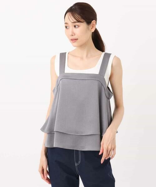 MK MICHEL KLEIN / エムケーミッシェルクラン シャツ・ブラウス | ティアードキャミビスチェ/洗える | 詳細16