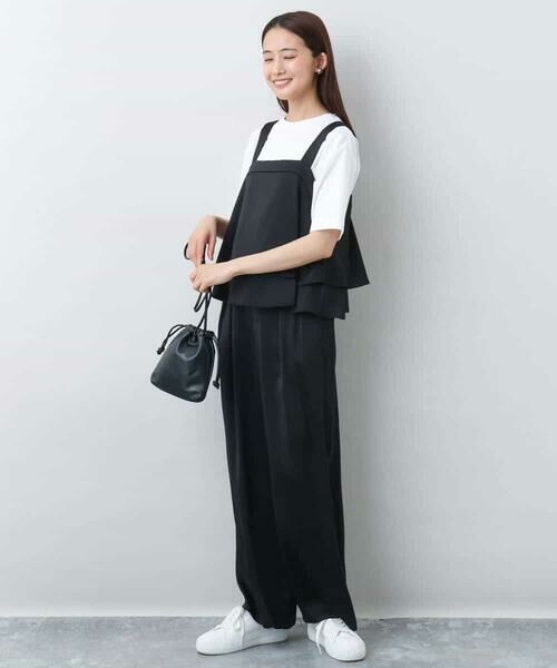 MK MICHEL KLEIN / エムケーミッシェルクラン シャツ・ブラウス | ティアードキャミビスチェ/洗える | 詳細4