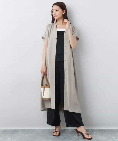 MK MICHEL KLEIN / エムケーミッシェルクラン シャツ・ブラウス | ティアードキャミビスチェ/洗える | 詳細9