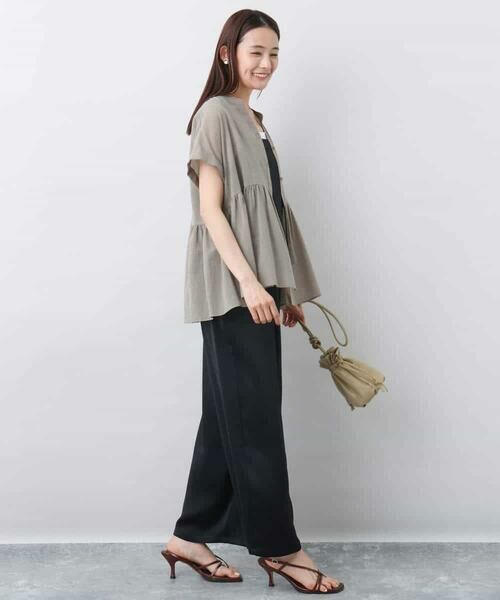 MK MICHEL KLEIN / エムケーミッシェルクラン シャツ・ブラウス | コットンシフォンブラウス/接触冷感/洗える | 詳細10