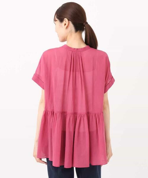 MK MICHEL KLEIN / エムケーミッシェルクラン シャツ・ブラウス | コットンシフォンブラウス/接触冷感/洗える | 詳細18