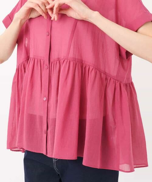 MK MICHEL KLEIN / エムケーミッシェルクラン シャツ・ブラウス | コットンシフォンブラウス/接触冷感/洗える | 詳細22