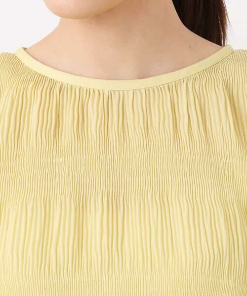 MK MICHEL KLEIN / エムケーミッシェルクラン シャツ・ブラウス | マジョリカプリーツ五分袖シアーブラウス/洗える | 詳細18