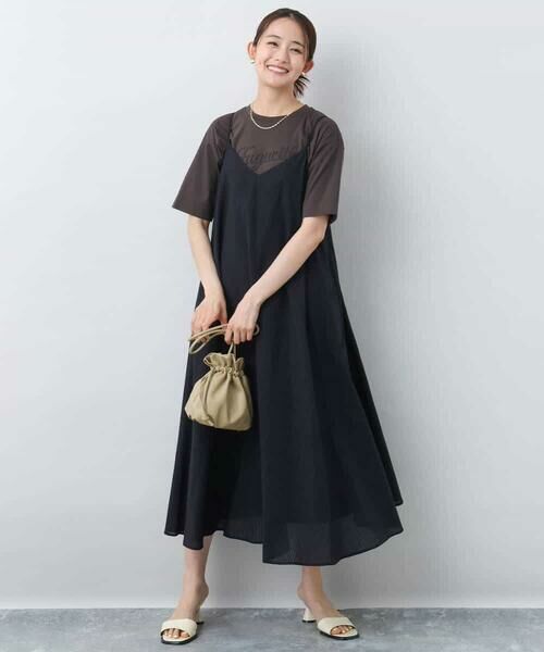 MK MICHEL KLEIN / エムケーミッシェルクラン ロング・マキシ丈ワンピース | ポコポコキャミワンピース/洗える | 詳細10