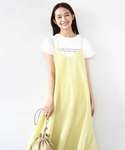 MK MICHEL KLEIN / エムケーミッシェルクラン ロング・マキシ丈ワンピース | ポコポコキャミワンピース/洗える | 詳細12