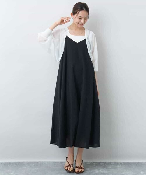 MK MICHEL KLEIN / エムケーミッシェルクラン ロング・マキシ丈ワンピース | ポコポコキャミワンピース/洗える | 詳細7