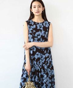 MK MICHEL KLEIN / エムケーミッシェルクラン ロング・マキシ丈ワンピース | 花柄ティアードワンピース/洗える