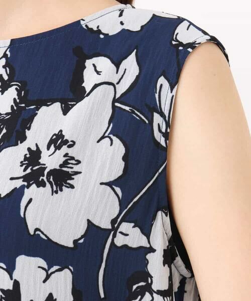 MK MICHEL KLEIN / エムケーミッシェルクラン ロング・マキシ丈ワンピース | 花柄ティアードワンピース/洗える | 詳細15