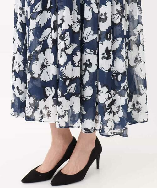 MK MICHEL KLEIN / エムケーミッシェルクラン ロング・マキシ丈ワンピース | 花柄ティアードワンピース/洗える | 詳細16