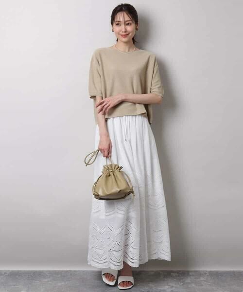 MK MICHEL KLEIN / エムケーミッシェルクラン ニット・セーター | 五分袖サマーニット | 詳細15