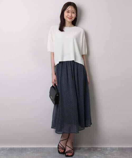 MK MICHEL KLEIN / エムケーミッシェルクラン ニット・セーター | 五分袖サマーニット | 詳細2