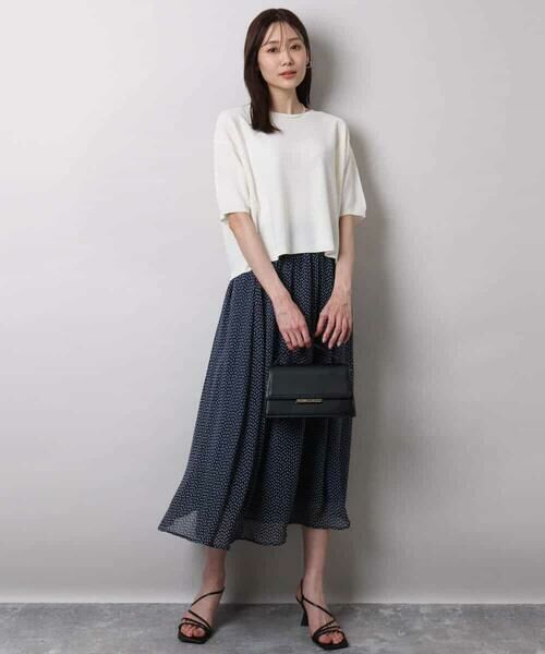 MK MICHEL KLEIN / エムケーミッシェルクラン ニット・セーター | 五分袖サマーニット | 詳細3