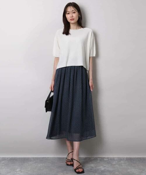 MK MICHEL KLEIN / エムケーミッシェルクラン ニット・セーター | 五分袖サマーニット | 詳細5