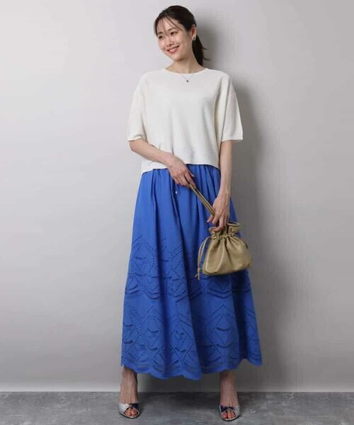 MK MICHEL KLEIN / エムケーミッシェルクラン ニット・セーター | 五分袖サマーニット | 詳細7