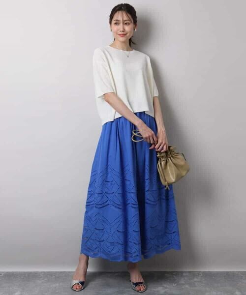 MK MICHEL KLEIN / エムケーミッシェルクラン ニット・セーター | 五分袖サマーニット | 詳細8