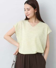 MK MICHEL KLEIN / エムケーミッシェルクラン ニット・セーター | フレンチスリーブラメニット/洗える