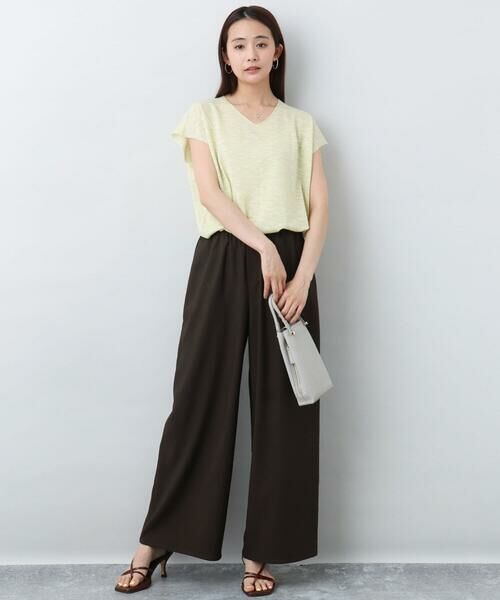 MK MICHEL KLEIN / エムケーミッシェルクラン ニット・セーター | フレンチスリーブラメニット/洗える | 詳細15