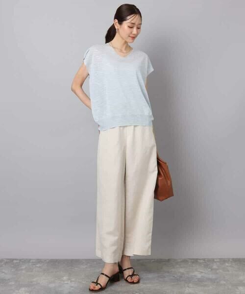 MK MICHEL KLEIN / エムケーミッシェルクラン ニット・セーター | フレンチスリーブラメニット/洗える | 詳細20