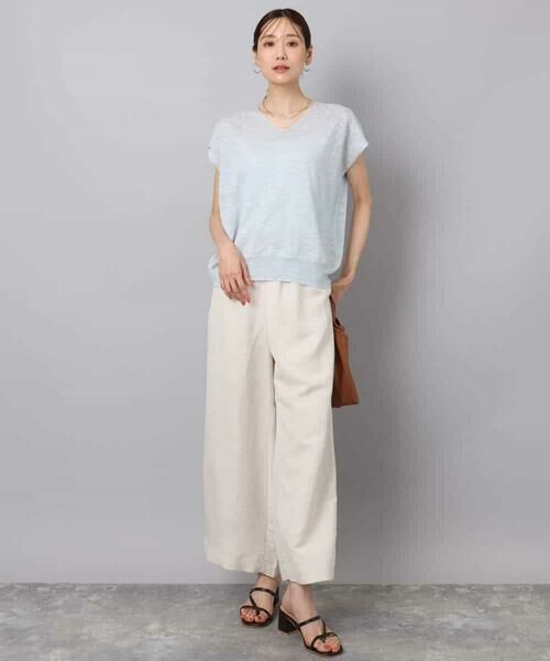 MK MICHEL KLEIN / エムケーミッシェルクラン ニット・セーター | フレンチスリーブラメニット/洗える | 詳細21