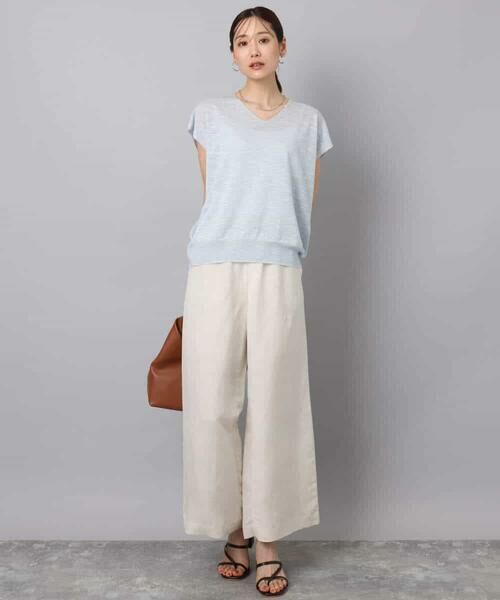 MK MICHEL KLEIN / エムケーミッシェルクラン ニット・セーター | フレンチスリーブラメニット/洗える | 詳細22