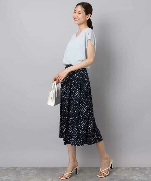 MK MICHEL KLEIN / エムケーミッシェルクラン ニット・セーター | フレンチスリーブラメニット/洗える | 詳細25