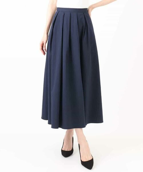 MK MICHEL KLEIN / エムケーミッシェルクラン ロング・マキシ丈スカート | タックフレアースカート/撥水/UVカット/洗える | 詳細17