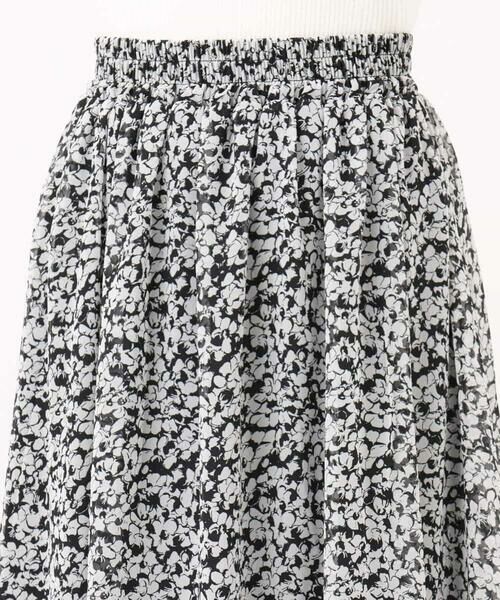 MK MICHEL KLEIN / エムケーミッシェルクラン ロング・マキシ丈スカート | 小花柄シフォンスカート/洗える | 詳細19