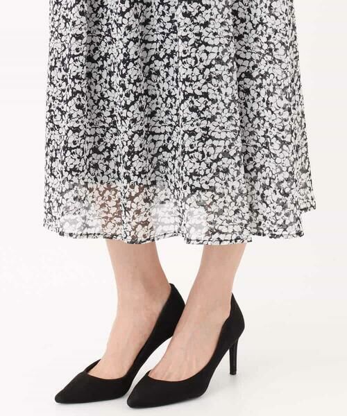 MK MICHEL KLEIN / エムケーミッシェルクラン ロング・マキシ丈スカート | 小花柄シフォンスカート/洗える | 詳細20