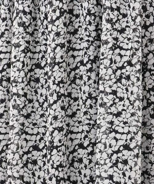 MK MICHEL KLEIN / エムケーミッシェルクラン ロング・マキシ丈スカート | 小花柄シフォンスカート/洗える | 詳細21