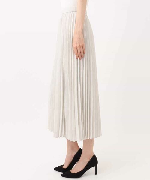 MK MICHEL KLEIN / エムケーミッシェルクラン ロング・マキシ丈スカート | 楊柳シアーチェックプリーツスカート/洗える | 詳細20