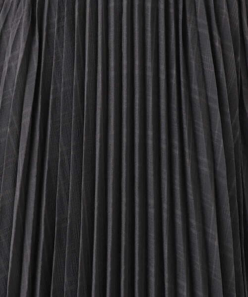 MK MICHEL KLEIN / エムケーミッシェルクラン ロング・マキシ丈スカート | 楊柳シアーチェックプリーツスカート/洗える | 詳細28