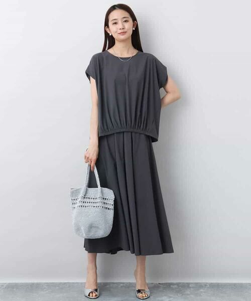 MK MICHEL KLEIN / エムケーミッシェルクラン ロング・マキシ丈スカート | ジャージーフレアスカート/接触冷感/速乾/洗える | 詳細10