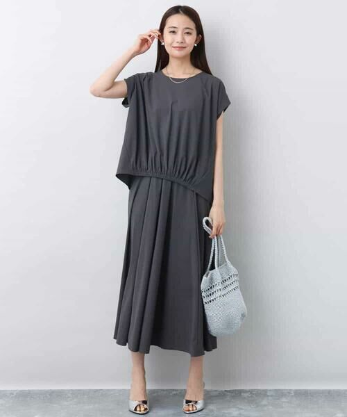 MK MICHEL KLEIN / エムケーミッシェルクラン ロング・マキシ丈スカート | ジャージーフレアスカート/接触冷感/速乾/洗える | 詳細12