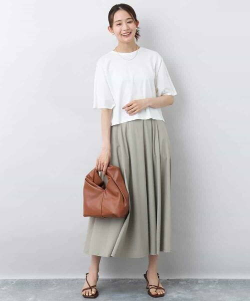 MK MICHEL KLEIN / エムケーミッシェルクラン ロング・マキシ丈スカート | ジャージーフレアスカート/接触冷感/速乾/洗える | 詳細15