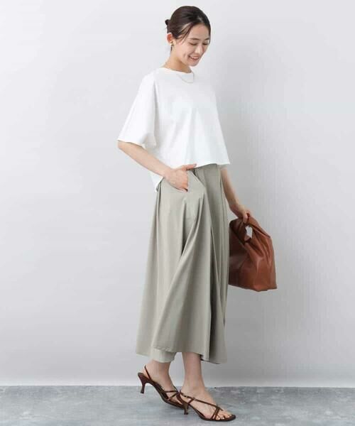 MK MICHEL KLEIN / エムケーミッシェルクラン ロング・マキシ丈スカート | ジャージーフレアスカート/接触冷感/速乾/洗える | 詳細16