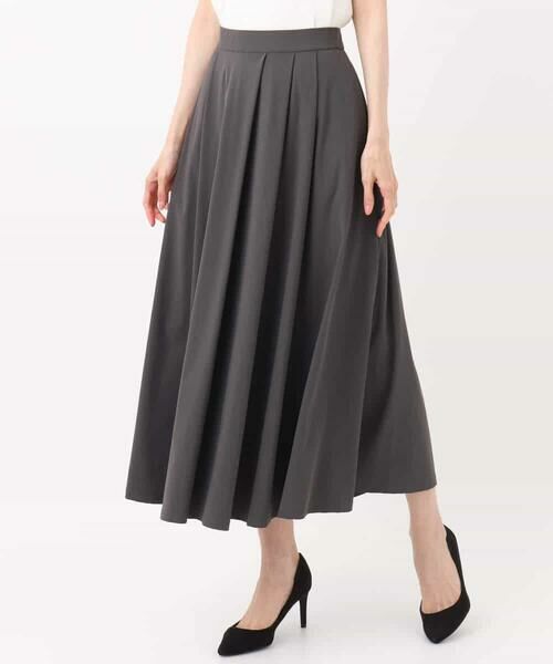 MK MICHEL KLEIN / エムケーミッシェルクラン ロング・マキシ丈スカート | ジャージーフレアスカート/接触冷感/速乾/洗える | 詳細26