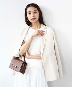 MK MICHEL KLEIN / エムケーミッシェルクラン テーラードジャケット | カラミメッシュシアージャケット/洗える