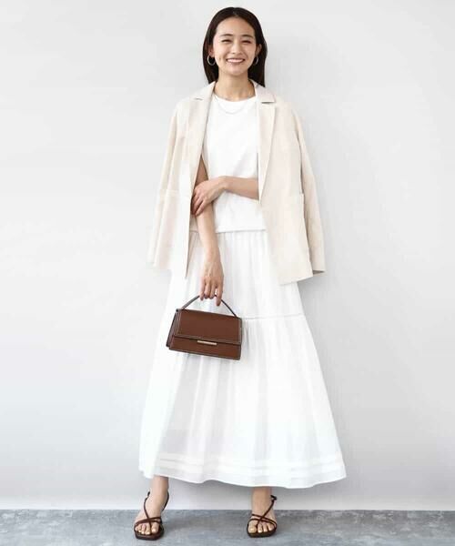 MK MICHEL KLEIN / エムケーミッシェルクラン テーラードジャケット | カラミメッシュシアージャケット/洗える | 詳細15