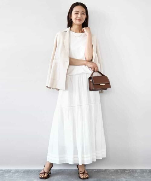 MK MICHEL KLEIN / エムケーミッシェルクラン テーラードジャケット | カラミメッシュシアージャケット/洗える | 詳細17