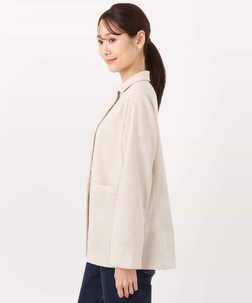 MK MICHEL KLEIN / エムケーミッシェルクラン テーラードジャケット | カラミメッシュシアージャケット/洗える | 詳細19