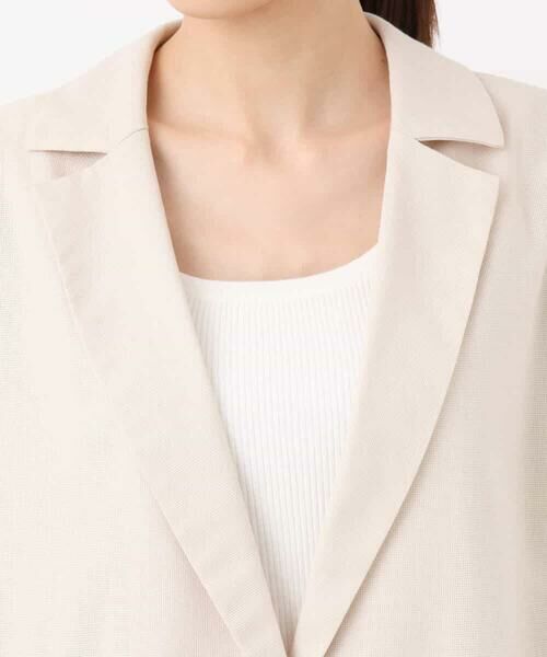 MK MICHEL KLEIN / エムケーミッシェルクラン テーラードジャケット | カラミメッシュシアージャケット/洗える | 詳細21